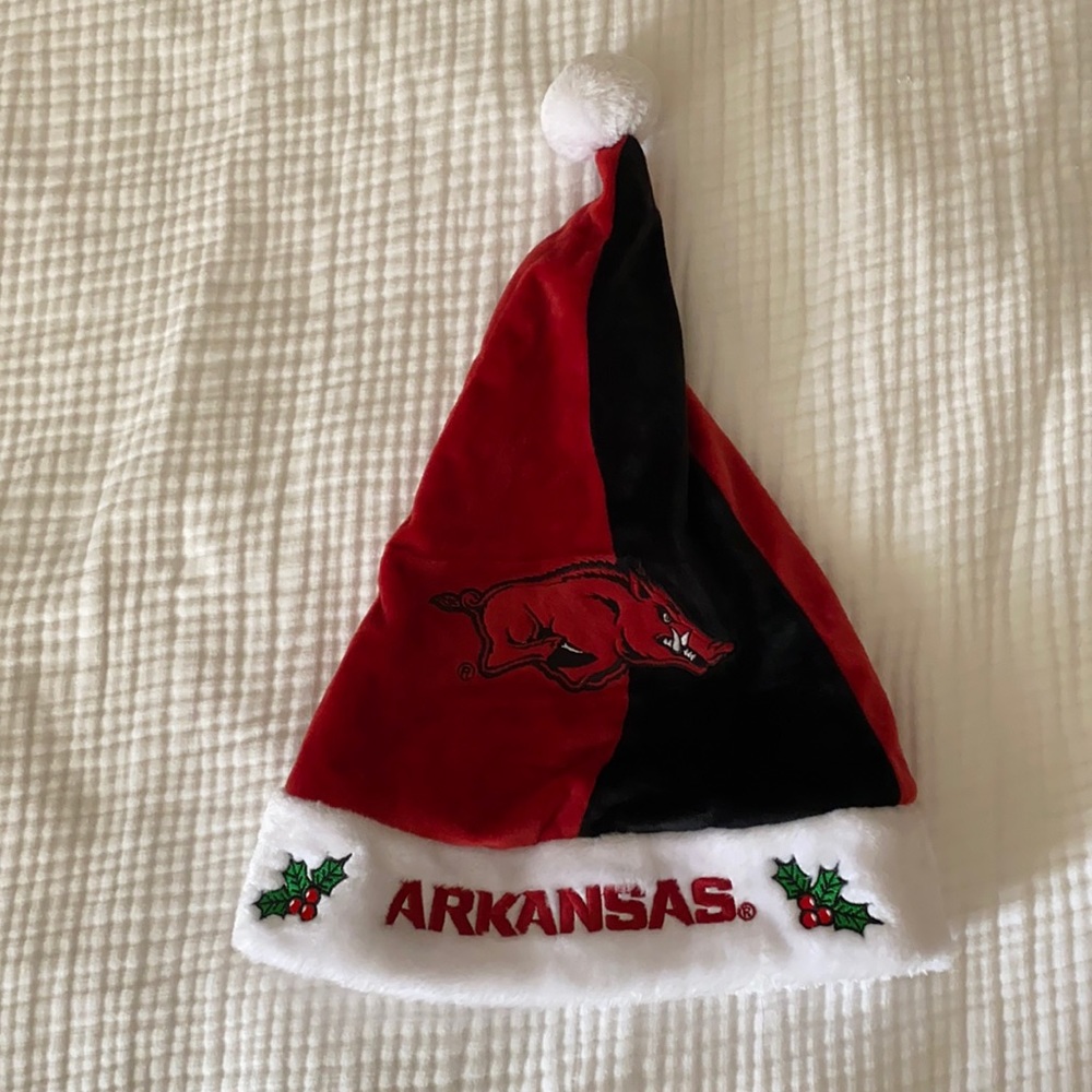 Arkansas Razorback Christmas hat